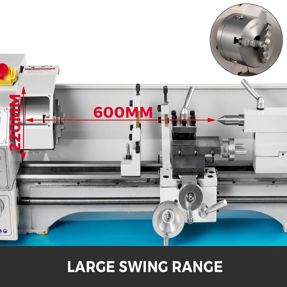 Thumbnail: Mini Metal Lathe 1.1KW Metal Lathe 8.7 X 23.6 Inch/220 X 600MM