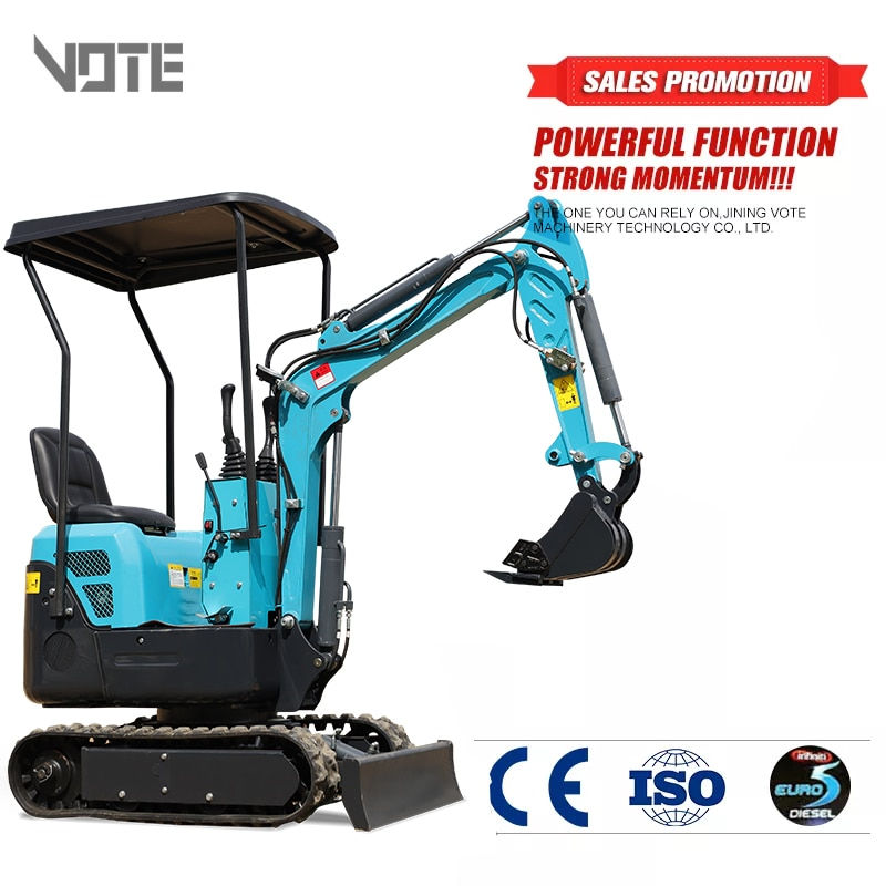 Thumbnail: 1 Ton 2 Ton 3 Ton 6 Ton Mini Excavator Diesel Free Shipping Small Digger