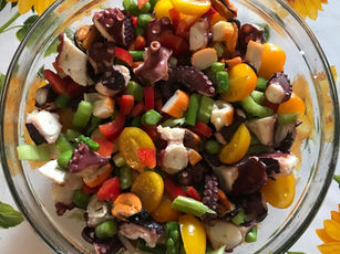 Insalata di mare primaverile! 🐙🦀🥗