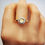 Thumbnail: Halo Crystal Ring Plain Band