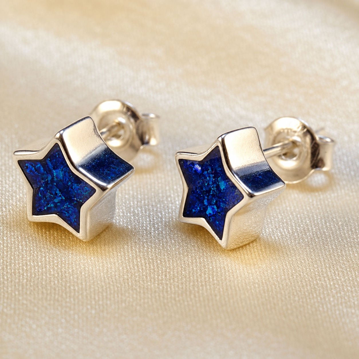 Star Stud Earrings Silver