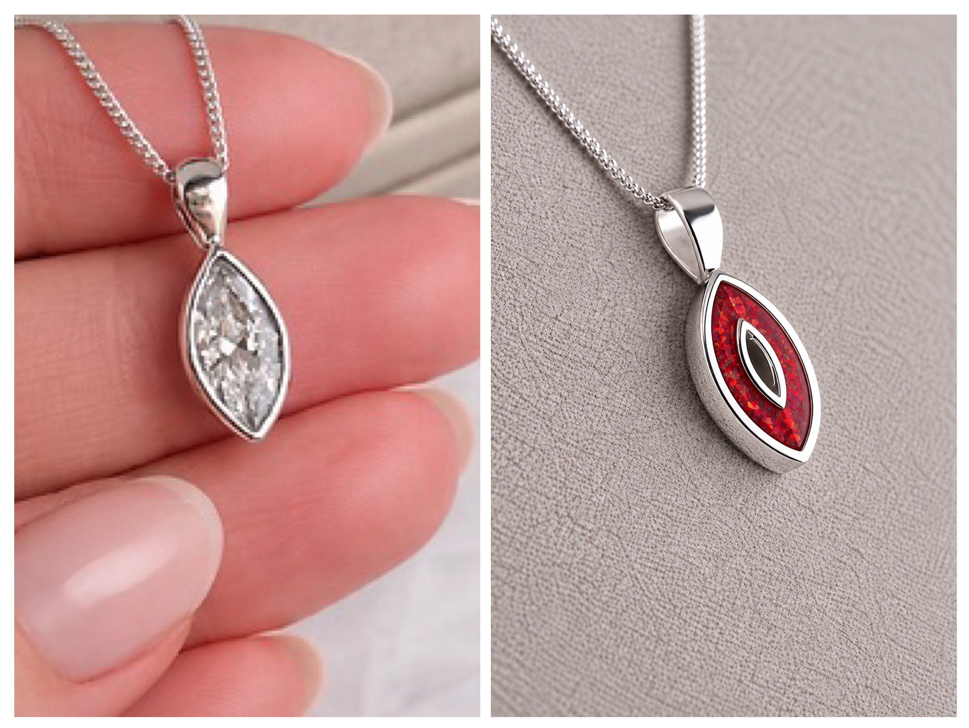 Secret Sparkle Marquise Pendant
