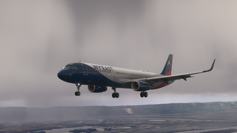 Wy'East Virtual Airlines A321neo on approach to Portland, Oregon