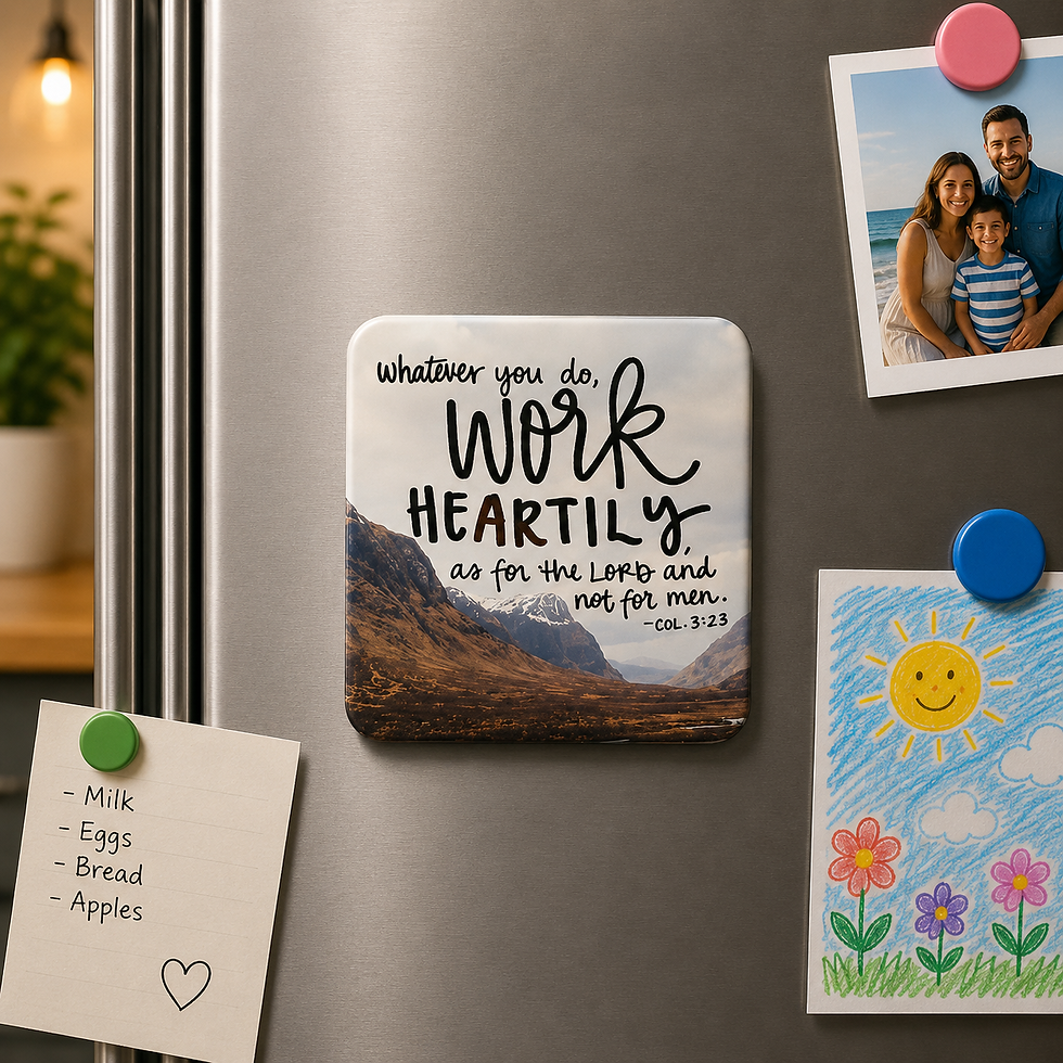Thumbnail: 2x2 inches Faith-based Fridge Magnet