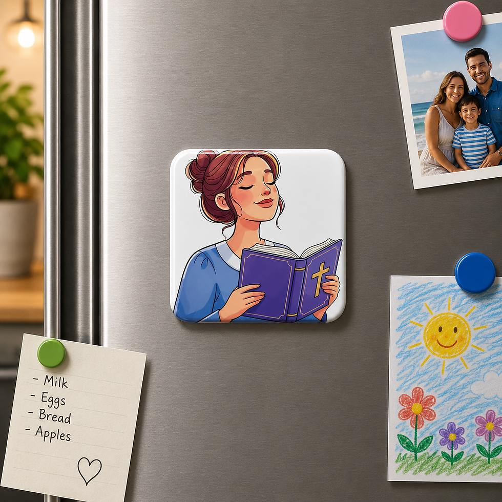 Thumbnail: 2x2 inches Faith-based Fridge Magnet