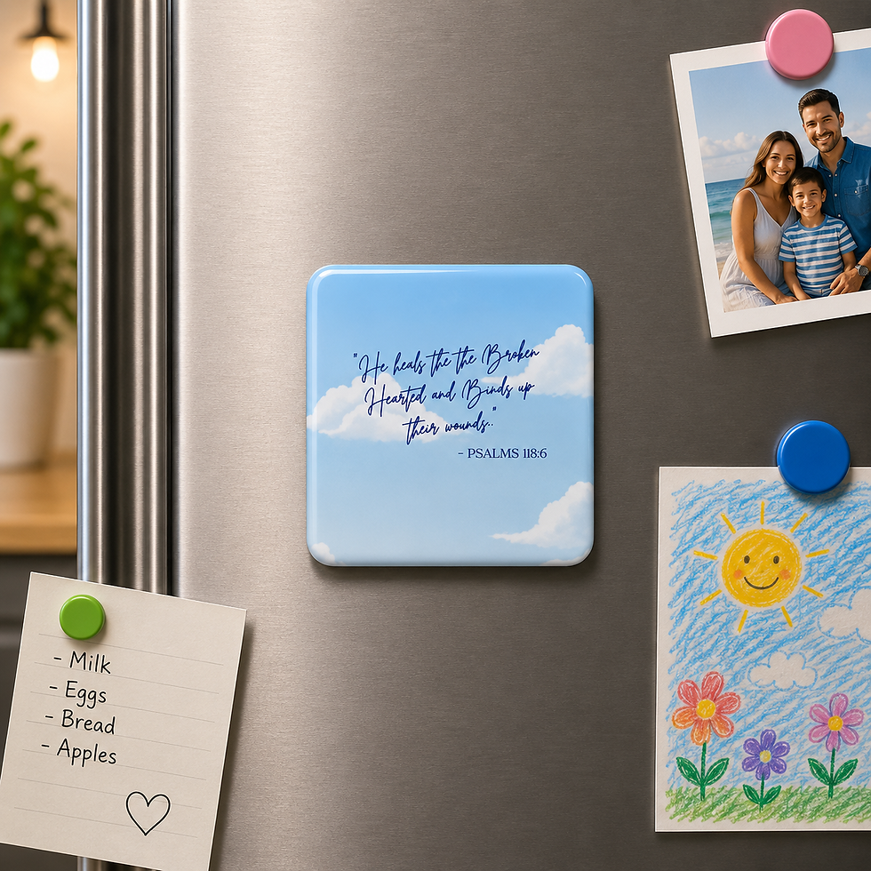 Thumbnail: 2x2 inches Faith-based Fridge Magnet