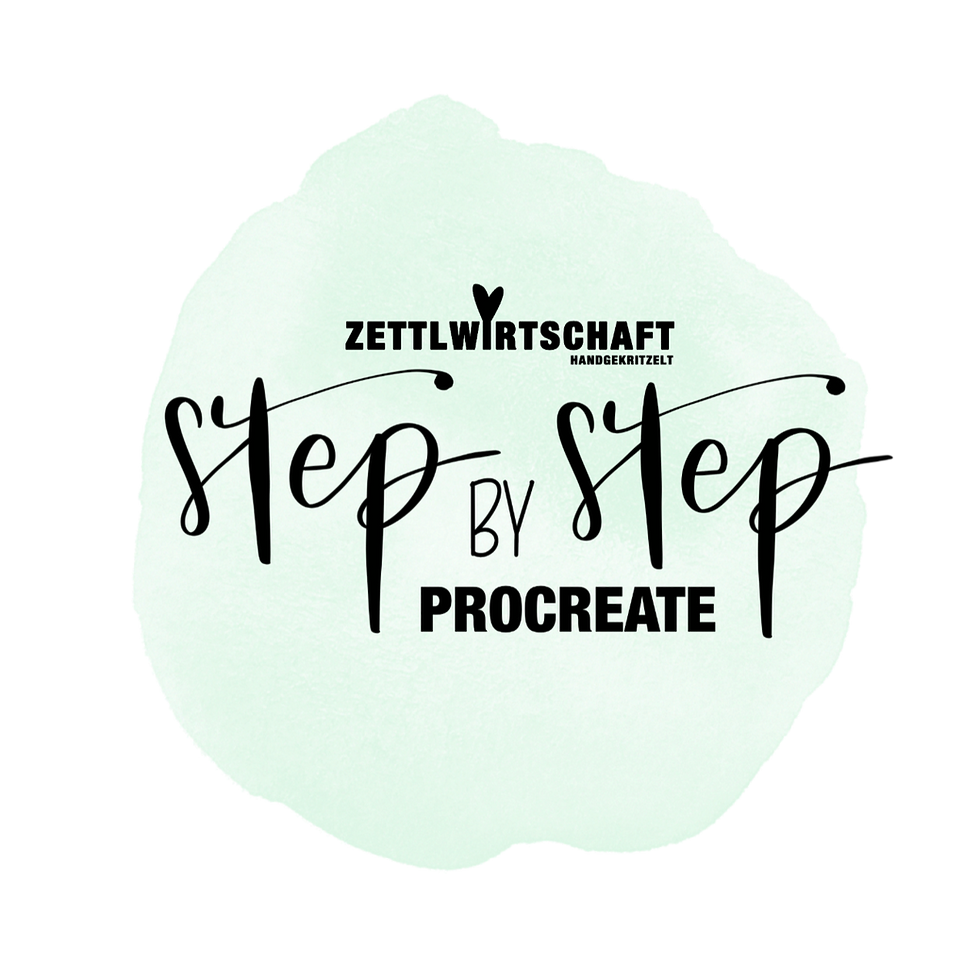 Procreate lernen step by step / Lettering mit dem Apple iPad und dem Apple Pencil