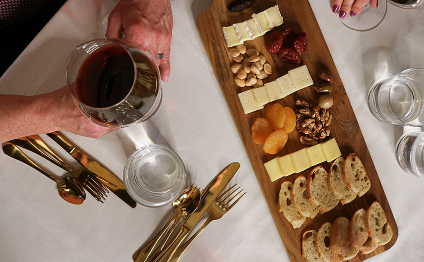 Charcuterie Board & Wine