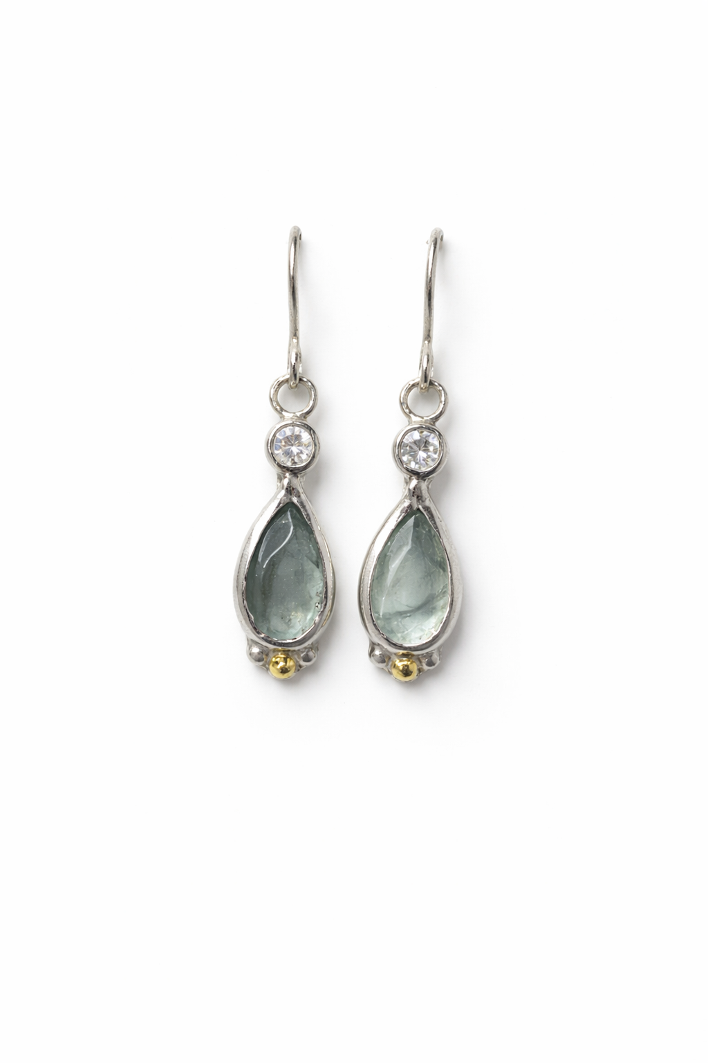 Apatite Topaz Gold Earrings
