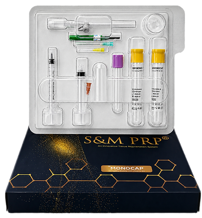 S&M PRP Monocap is a next-generation vacuum PRP tube system developed by STR Biotechnologies. The single cap design enables simple blood collection, reliable platelet rich plasma preparation and consistent clinical performance for hair restoration, medical aesthetics, orthobiology and regenerative medicine applications.
