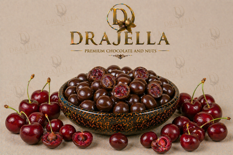 Çikolata kaplı kuru vişne drajelerimiz unutulmaz damak deneyimine sahip. OBL ve OEM üretimlerimiz mevcut. Our chocolate-covered dried cherry dragees offer an unforgettable taste experience. We offer both OBL and OEM production.