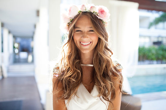 Happy Beautiful Bride Laughing