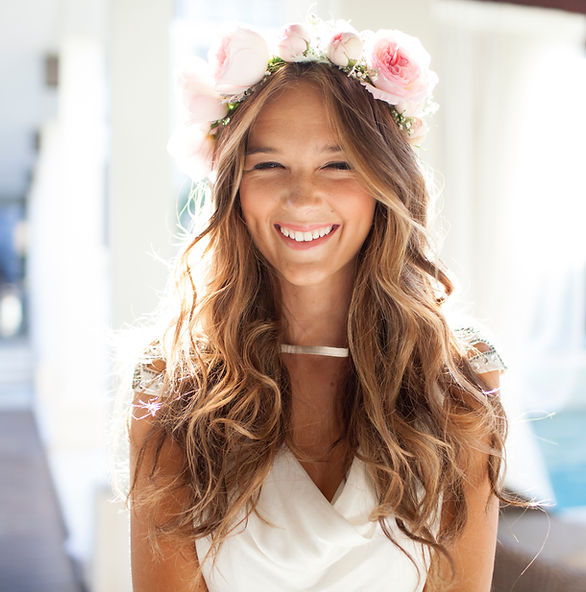 Happy Beautiful Bride Laughing