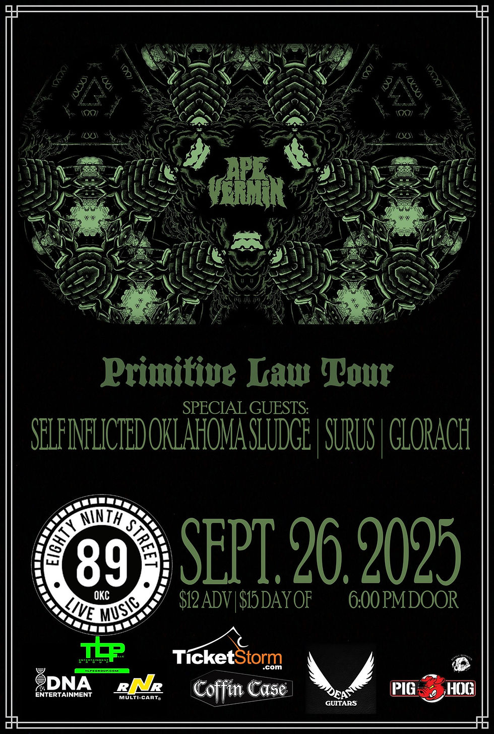 APE VERMIN – Primitive Law Tour