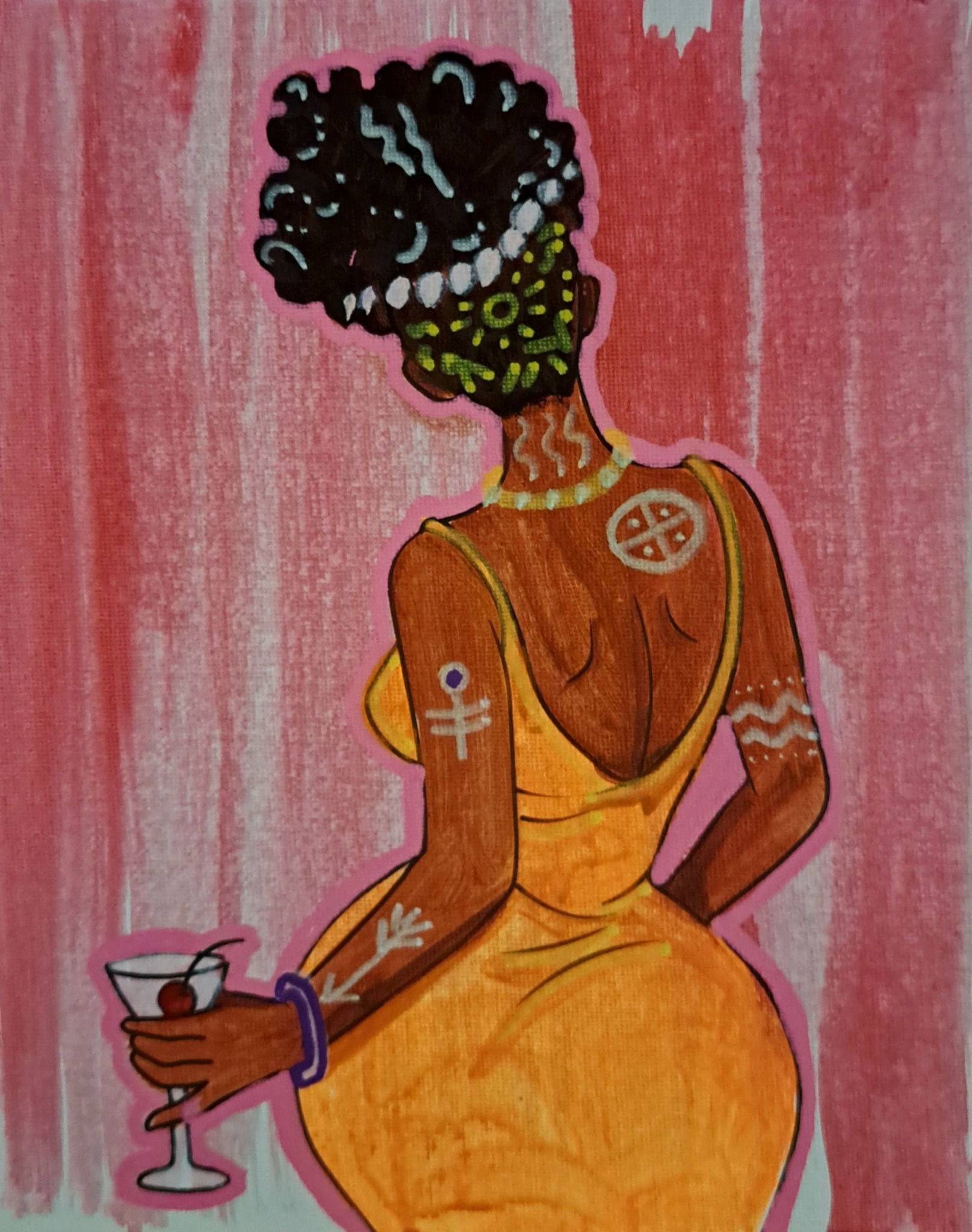 Elegant Bad A$$ 8x10 inches by RAEART 2026