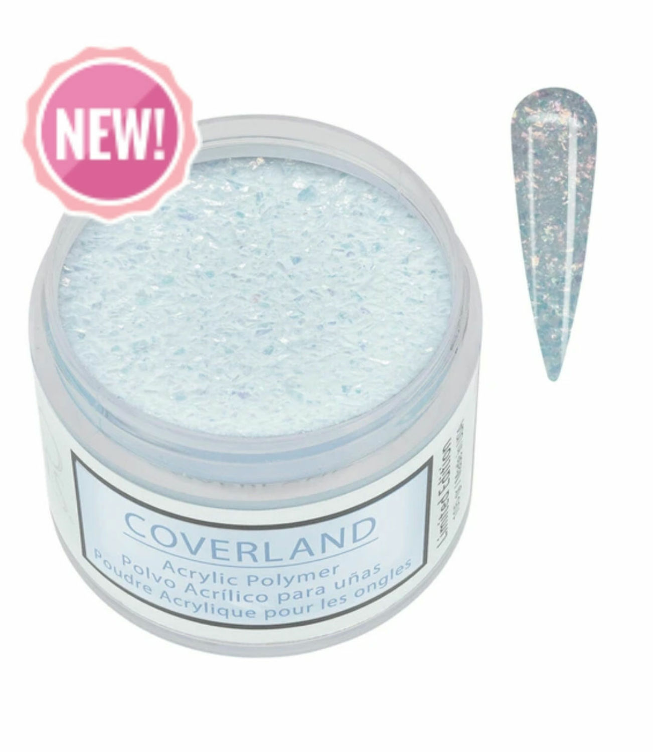 Coverland Acrylic Powder 1.5 oz "Crushed Ice" Limited Edition
