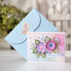 Wisteria Paperscape Card