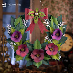 Christmas Rose Wreath