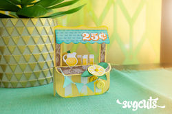 Lemonade Stand Box Card SVGCuts