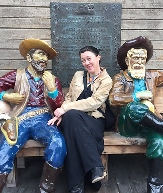 Me at Knott's Berry Farm w Wood Cowboys