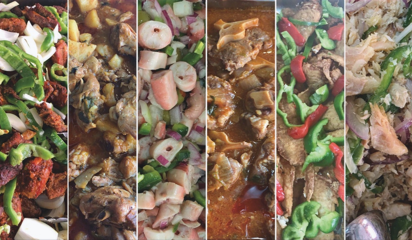 Arranged Food and Objects