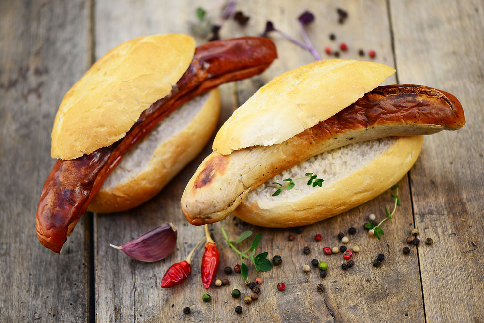 Brötchen mit Bratwurst image