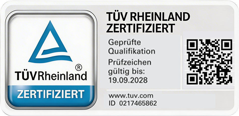 TÜV Zertifikat