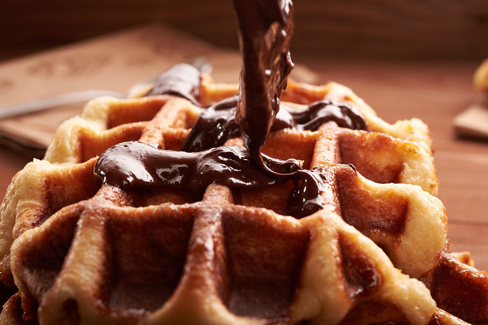 Belgische Waffel mit Baci Nussnougat Creme image