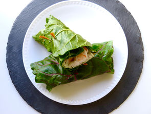 Swiss Chard Shrimp Wrap