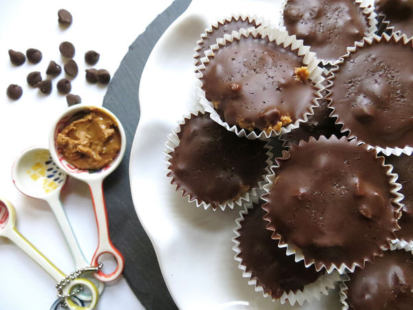 Dark Chocolate Sea Salt Crunchy PB Cups