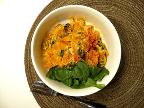 Sweet Potato Linguini with Cashew Cauliflower Alfredo Sauce