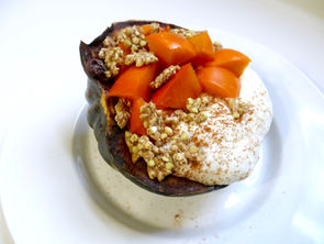 Greek Yogurt Stuffed Acorn Squash