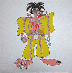Man in a yellow suit, anorexia
