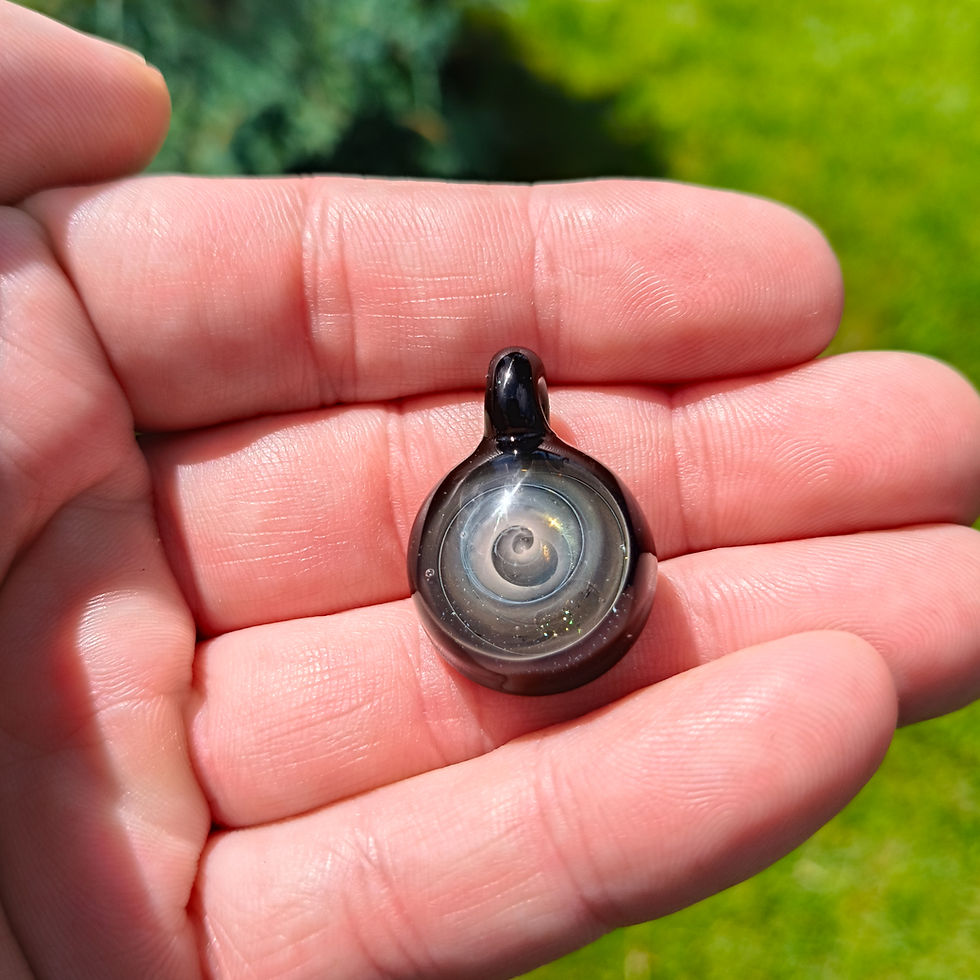 Thumbnail: Galaxy Glass Necklace - Space Inspired Borosilicate Jewelry