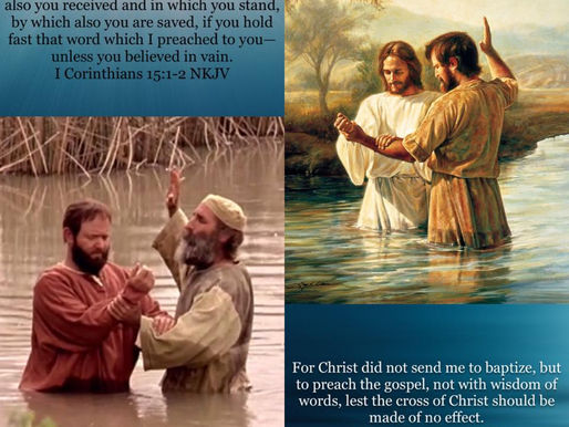 Is baptism necessary for salvation?