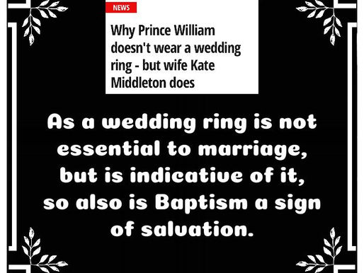 Baptism and wedding rings