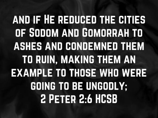 Reasons for wrath: Sodom and Gomorrah explained