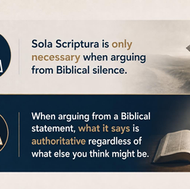 You don't have to believe in Sola Scriptura