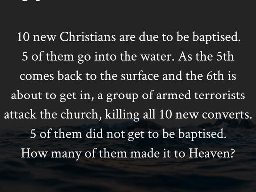 The interrupted baptism