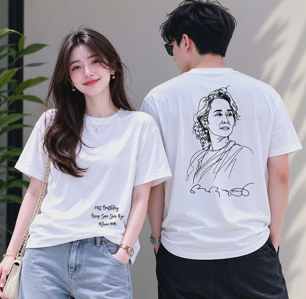 အမေစု ရဲ့ 81st birthday T-shirt