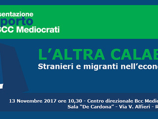 Economia&Immigrazione. Lunedì presentazione studio BCC Mediocrati - Demoskopika