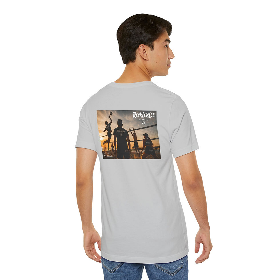 Thumbnail: Sunset Beach VOLLEYball Tee — "RecklessLEE Life" Graphic T‑Shirt