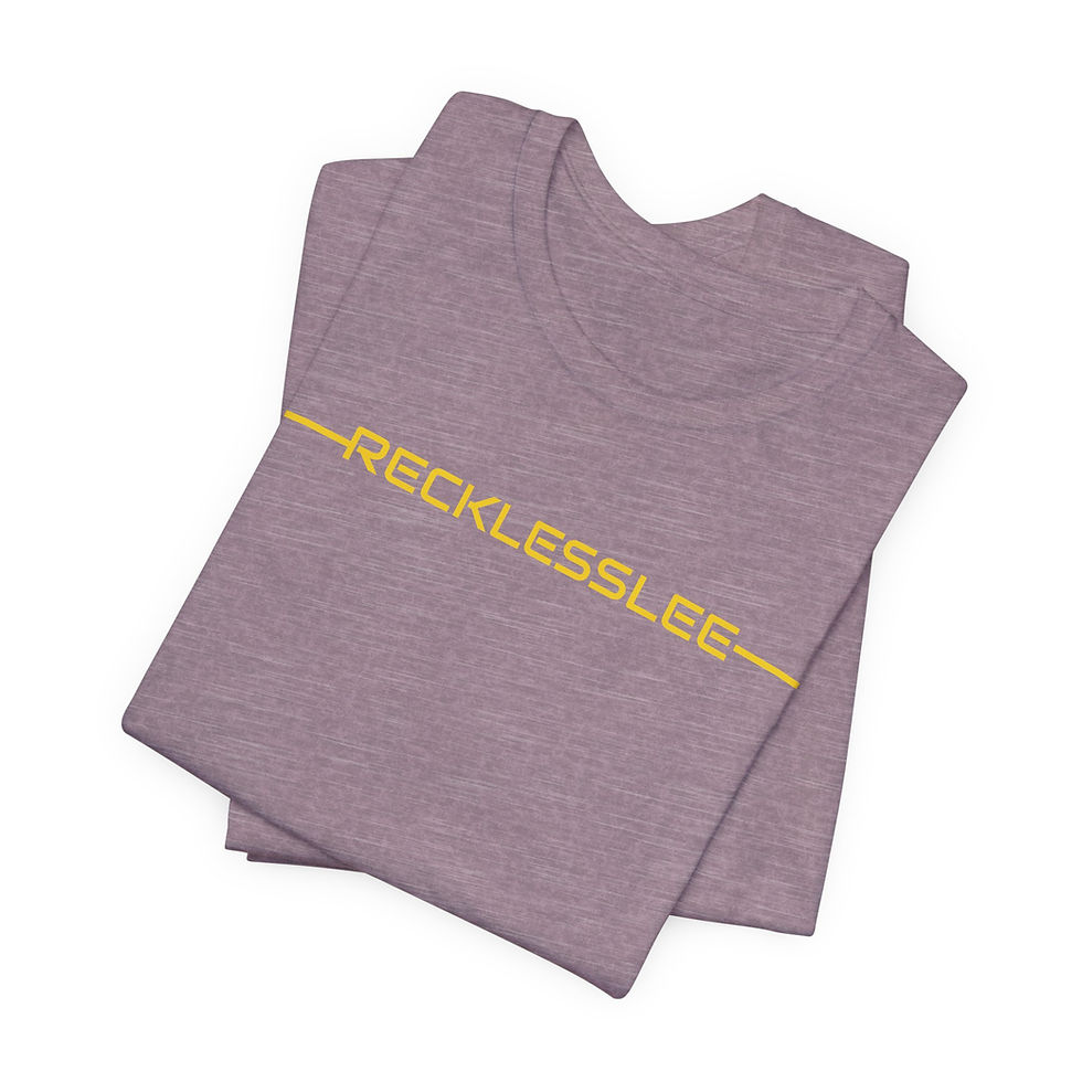 Thumbnail: RecklessLee Minimal Logo Tee — Slim Center Chest Graphic T-Shirt
