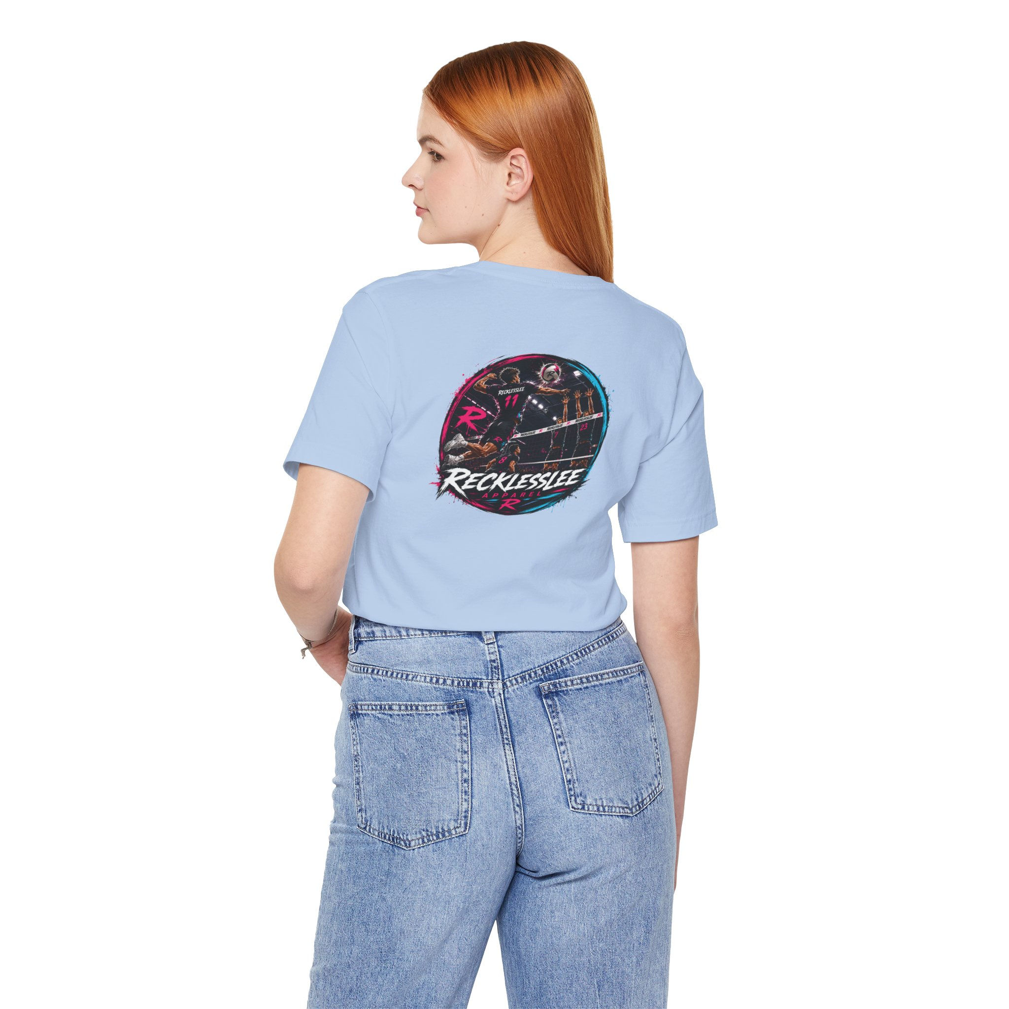 RecklessLee INDOOR VOLLEYBALL Graphic Tee