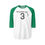 Thumbnail: RecklessLEE Unisex Three-Quarter Sleeve Raglan Shirt, Casual Tee for Sports Fans