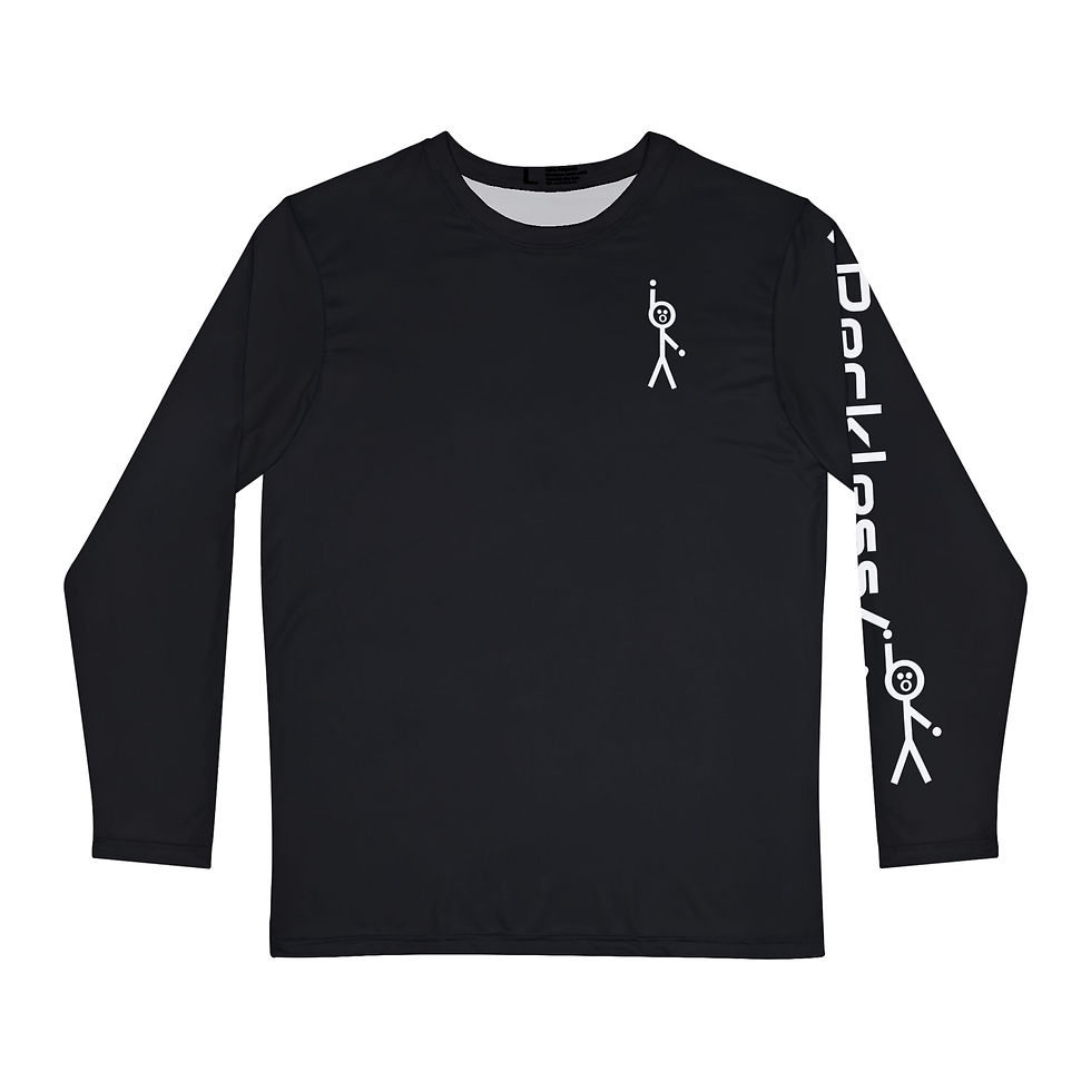 Thumbnail: Fishing Day Men's Long Sleeve Shirt — Cool Cartoon Fish Graphic-DRY FIT