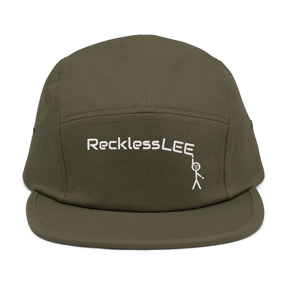 Thumbnail: RecklessLEE Embroidered 5-Panel Cap – Minimal Skate/Streetwear Dad Hat