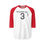 Thumbnail: RecklessLEE Unisex Three-Quarter Sleeve Raglan Shirt, Casual Tee for Sports Fans