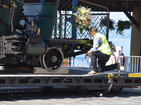 Überführung der Lok 7 vom Verkehrshaus nach Vitznau