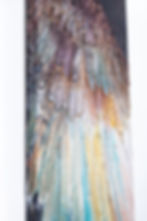 close up original abstract art Divine Protection painting by Jade Breanne Collective